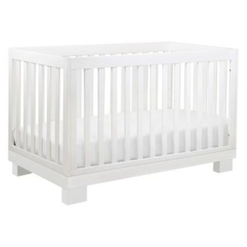 Babyletto Modo 3-in-1 Convertible Crib with Toddler Bed Conversion Kit - White
