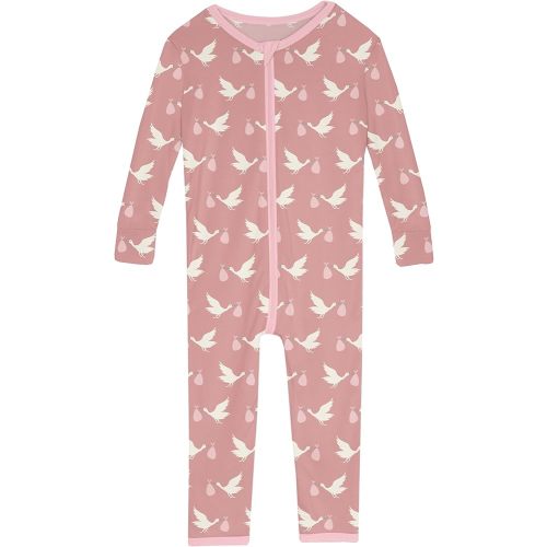 KicKee Pants Print Convertible Sleeper with Zipper, Super Soft Baby Clothes, Baby One Piece Sleepwear for Boys or Girls