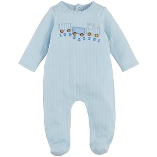 Mud Pie baby-boys Children's Train Pointelle Sleeper