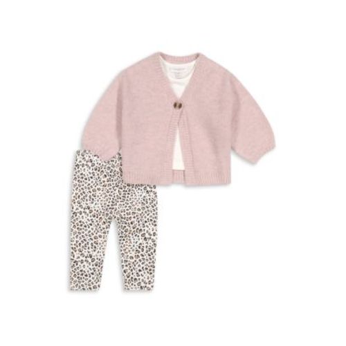 Girls' Cardigan, Top & Leggings Set - Baby