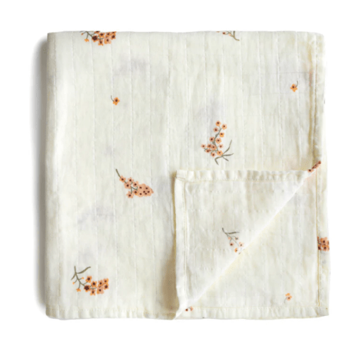 Organic Cotton Muslin Swaddle Blanket