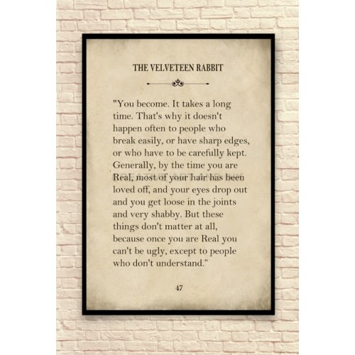 Velveteen Rabbit Wall Art Velveteen Rabbit by CreativeArtandInk