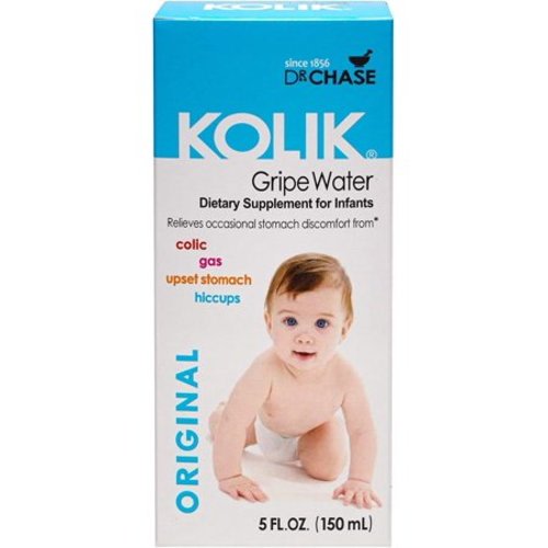 Dr. Chase Kolik Original Gripe Water - Colic Relief for Newborns & Infants - Safe, All Natural Gas Drops for Babies - Herbal Formula to Ease Digestive Discomfort & Fussiness - 5 fl. Oz