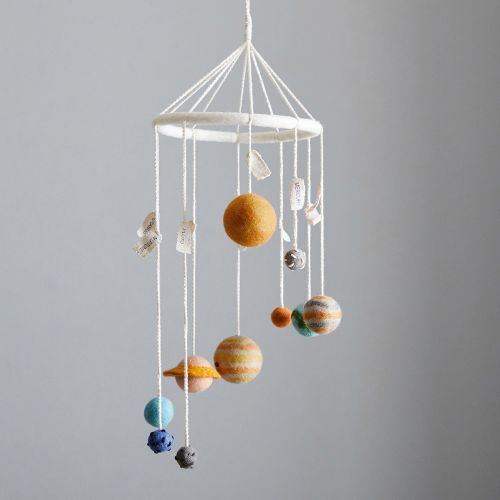 Wool Planet Ceiling Mobile