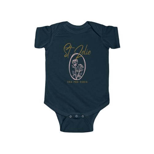 St. Zelie Infant Bodysuit, Baptism Gift, St. Zelie shirt, Catholic Baptism gift, Catholic Godchild gift, Little Flower, Catholic Baby Gift