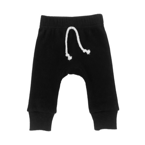Black Ribbed Joggers– Little One Shop Co.
