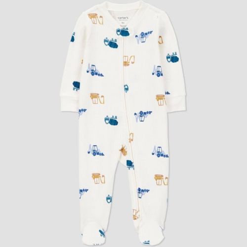 Carter's Just One You® Baby Boys' Cars Printed Sleep N' Play - Cream