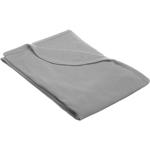 TL Care 100% Cotton Thermal Waffle Swaddle Blanket, Soft, Breathable & Stretchy, Gray, 30" x 40" for Boys and Girls, Perfect for Swaddling, Travel and Gifting
