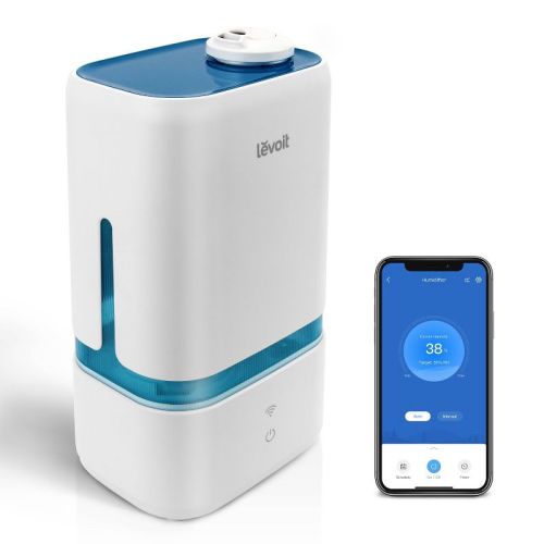 Levoit Smart Ultrasonic Cool Mist Humidifier: Bedroom Use, 4L Capacity, No Filter, 100-300 sq. ft. Coverage, 40-Hour Run Time