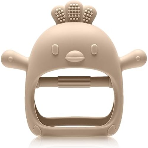 Baby Teething Toys for 0-6 6-12 Months, Never Drop Infant Teether Teething Mitten Toys for 0 3 6 9 12 Months, Newborn Soothing Teething Toy Gifts for 1 One Year Old Baby Boys Girls