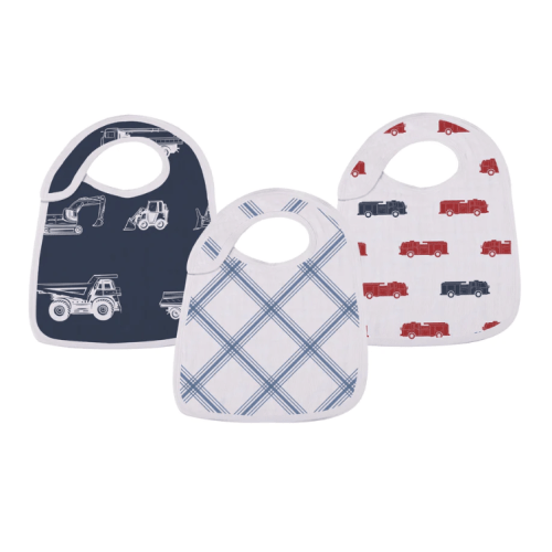 Happy Horse Things That Go Snap Bibs 3 Pack - Bebe Lew