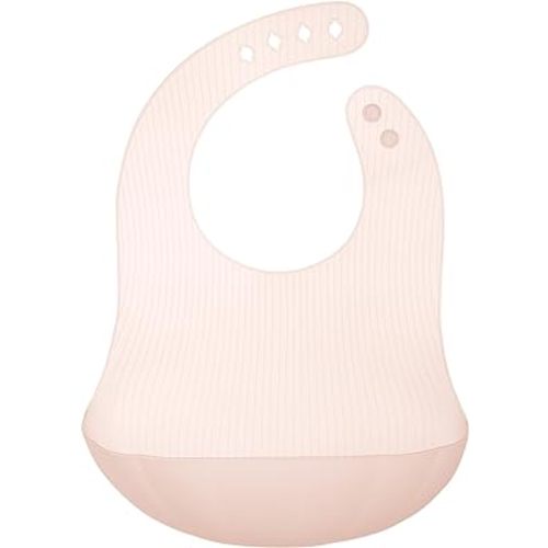 Olababy Fold N Go Silicone Baby Bib w Travel Case | Lightweight Design Eases Pressure Bruising for Infants & Toddlers