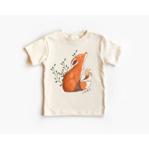Fox Bodysuit, Wild One Birthday, Woodlands Bodysuit, Fox Gift, Fox Tshirt for Baby, Personalized Fox Tee, Custom Name Bodysuit, Fox Shirt - Etsy