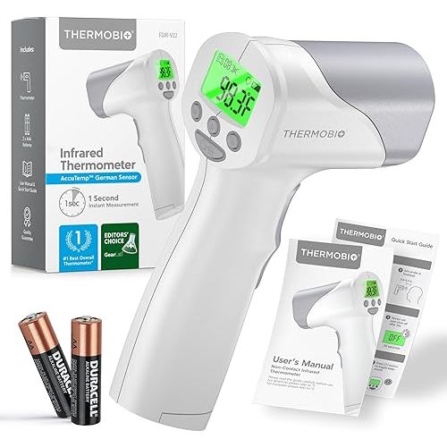 Medical Grade FSA HSA Approved Heavy Duty Touchless Infrared Forehead Thermometer, for Adults & Baby Digital Thermometer Gun, 1s Instant Results