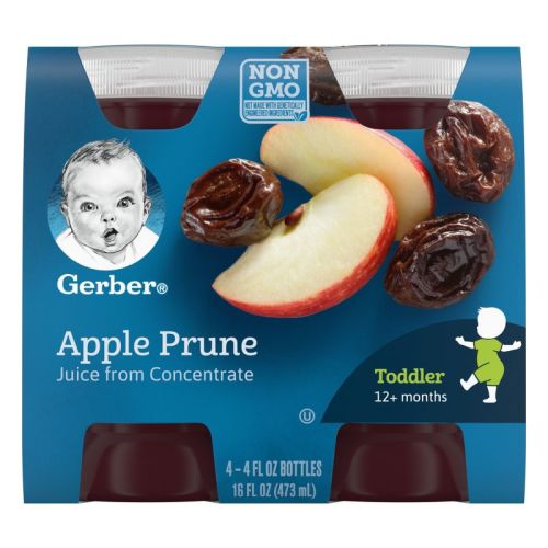 Gerber Toddler Apple Prune Juice - 4ct/6 fl oz