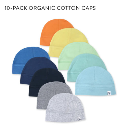 10-Pack Organic Cotton Caps | Honest Baby Clothing