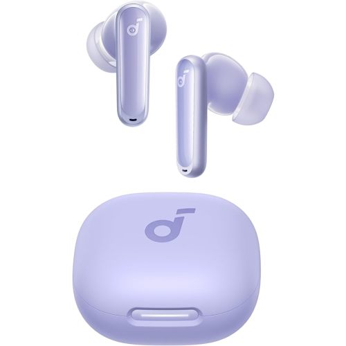 Soundcore P40i by Anker, Noise Cancelling Wireless Earbuds, Adaptive Noise Cancelling to Environments, Heavy Bass, 60H Playtime, 2-in-1 Case and Phone Stand, IPX5, Wireless Charging, Bluetooth 5.3
