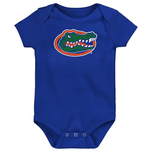 Outerstuff NCAA Officially Licensed Newborn & Infants 0-24 Months Primary Logo Creeper Bodysuit Romper