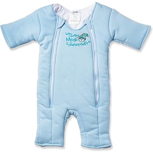 Magic Sleepsuit Baby Merlin's Swaddle Transition Product - Cotton - Blue colour - for 3-6 Months baby