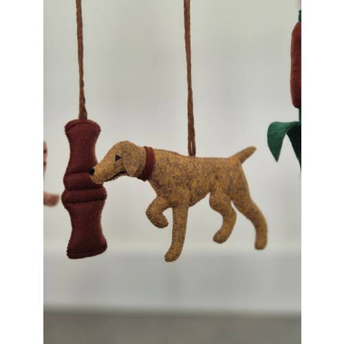 Baby gym hanging toys, Brown Dog/Vizsla