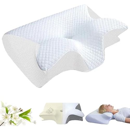 Neckhaven Pillow Hospitality Collection, Neckhaven Hospitality Collection, Neck Haven Pillows Hospitality, Soft Luxury Bed Pillow for Sleeping Back Stomach Side Sleeper Washable (White)