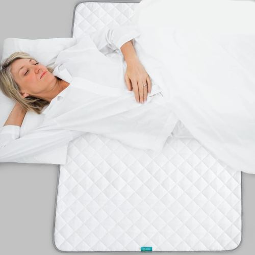 Waterproof Crib Mattress Protector 34" x 52", Non-Slip & Sturdy Mattress Pad, 4 Layers Incontinence Bed Mat for Children Adults, Pets Training Pee Pad, White