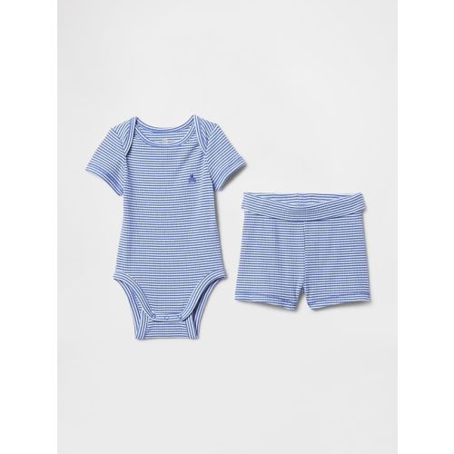 Baby Grow-With-Me TinyRib Shorts Outfit Set