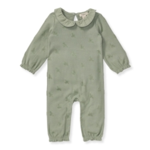 Raised Terry Bee Baby Girl Jumpsuit