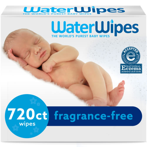 WaterWipes Sensitive Baby Wipes, Unscented, 720 Count (12 Packs of 60)
