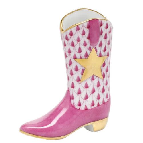 Herend Cowboy Boot Figurine