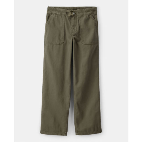 Girls Cotton Wide-Leg Pants - Green - OshKosh B'gosh | Carter's
