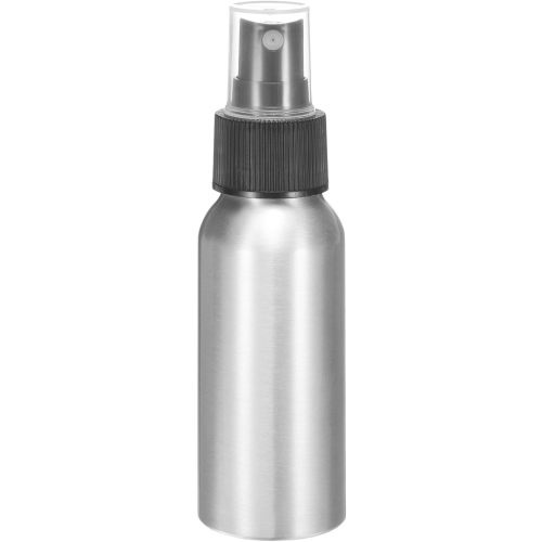 HARFINGTON Aluminum Fine Mist Spray Bottles 60ml/2.03oz Metal Small Liquid Alcohol Refillable Travel Container with Black Plastic Nozzle Cap for Perfume Skincare Cosmetic Storage Bottle