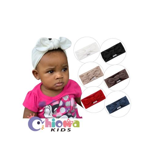 SATIN LINED HEADBAND Newborn Ribbed Headwrap, Toddler Headband, Neutral Baby bow Headband, Earth Tones knot Headband, Lightweight Headwrap
