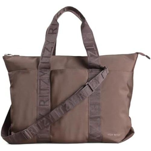 Itzy Ritzy Diaper Bag Tote – Lightweight Weekender with 10 Pockets, Removable Strap, Stroller & Trolley Use
