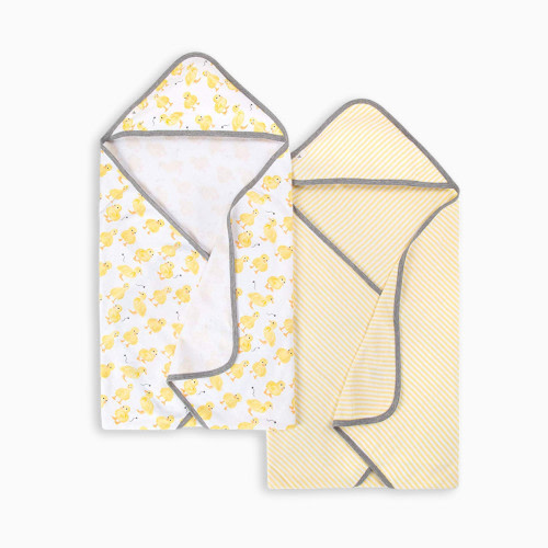 Burt's Bees Baby Ogranic Hooded Towels (2-Pack) - Little Ducks