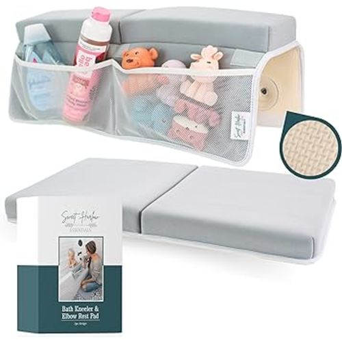 Premium Quality Baby Bath Kneeler and Elbow Rest Pad Set | Baby Bath Essentials Tub Kneeler | Tub Kneeling Pad for Bathing Baby | Bath Kneeling Pad for Bathing Baby | Baby Bathtub Accessories