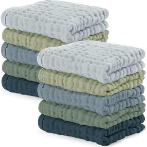 Muslin Washcloths - Pack of 10