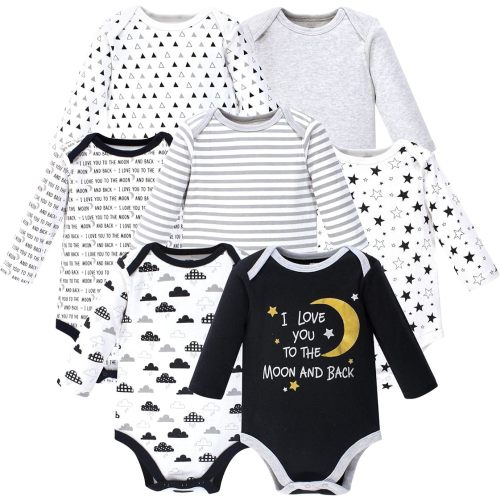 Hudson Baby unisex-baby Cotton Long-sleeve Bodysuits