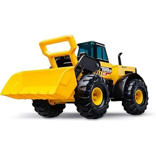 Tonka Steel Classics Front Loader - Made with Steel & Sturdy Plastic, Yellow Toy Construction Truck, Boys and Girls, Kids, Toddlers, Ages 3+