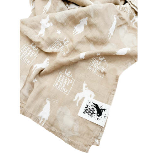 Jesus Take The Reins Cowboy Swaddle Blanket – OUR HOUSE ABOVE
