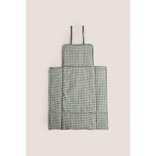 CHILDREN’S CHECK COTTON CHIFFON CHANGING MAT