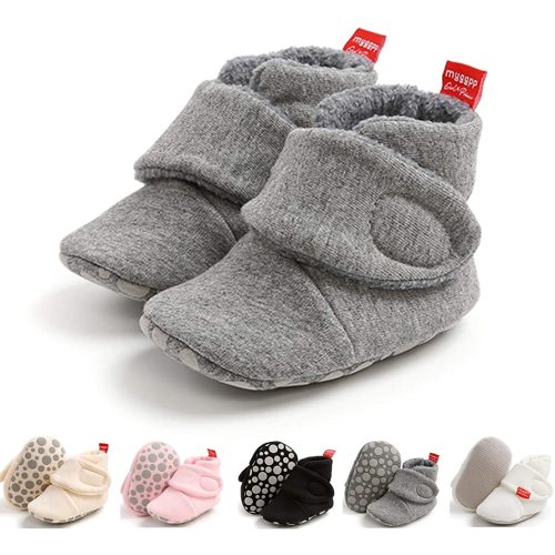 Ohwawadi Infant Baby Slippers Girls Boys Booties Warm Baby Socks Shoes Newborn Crib Shoes Baby Footwear Prewalkers