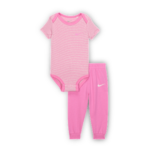Nike Baby (0-6M) Striped Bodysuit and Joggers Set
