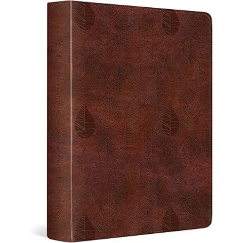 ESV Single Column Journaling Bible (TruTone, Chestnut, Leaves Design)