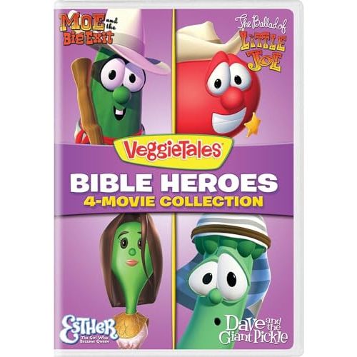 VeggieTales: Bible Heroes 4-Movie Collection (Moe and the Big Exit / The Ballad of Little Joe / Esther - The Girl Who Became Queen / Dave and the Giant Pickle) [DVD]