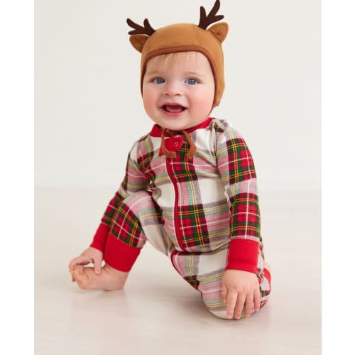Holiday Print Baby Zip Sleeper