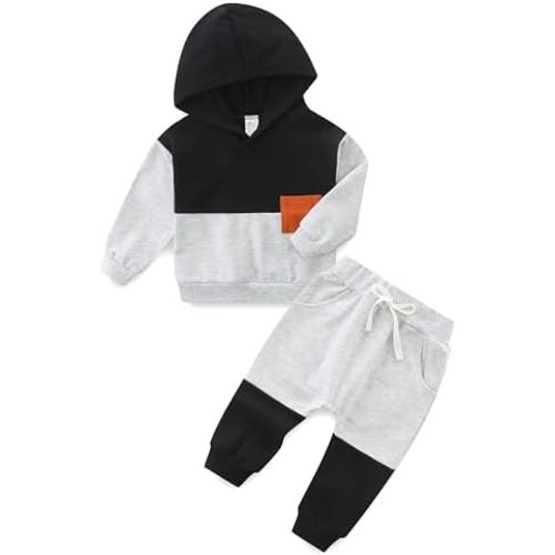 Toddler Boy Clothes Long Short Sleeve Sweatshirt and Pants Playwear Outfits