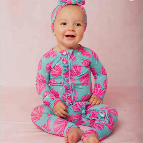 Talk to the Shell Convertible Ruffle Romper