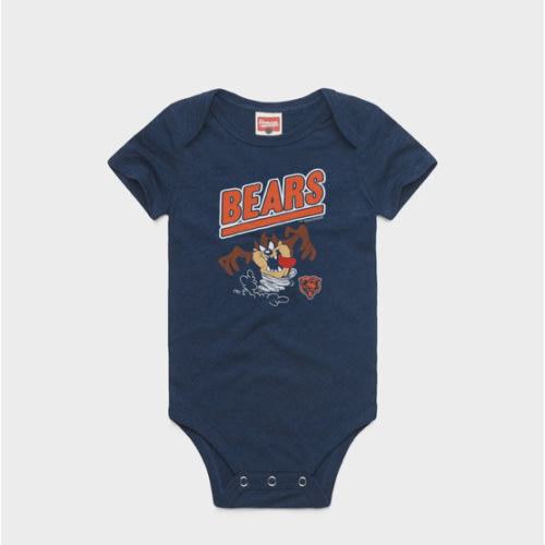 Looney Tunes Taz x Chicago Bears Baby One Piece | Baby NFL One Piece – HOMAGE