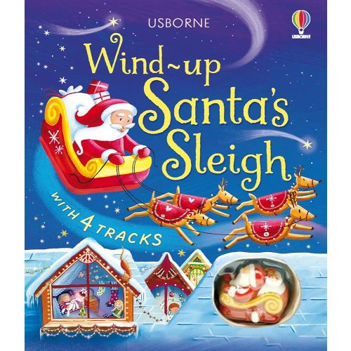 Wind-Up Santa's Sleigh: A Toy and Book Gift Featuring a Christmas Journey with Santa and His Sleigh